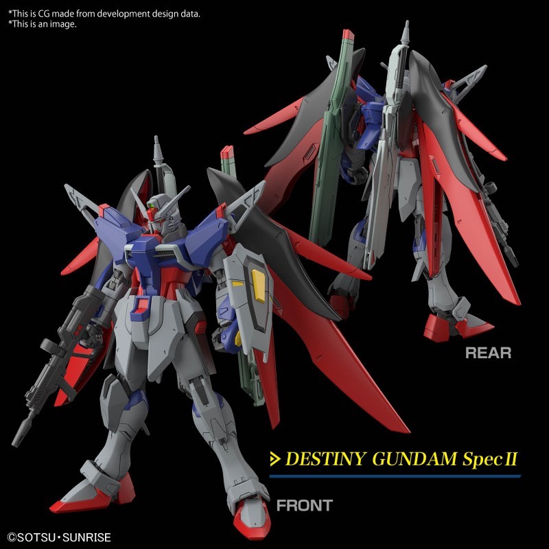 Gundam Gunpla HG 1/144 258 Destiny Gundam Spec II & Zeus Silhouette