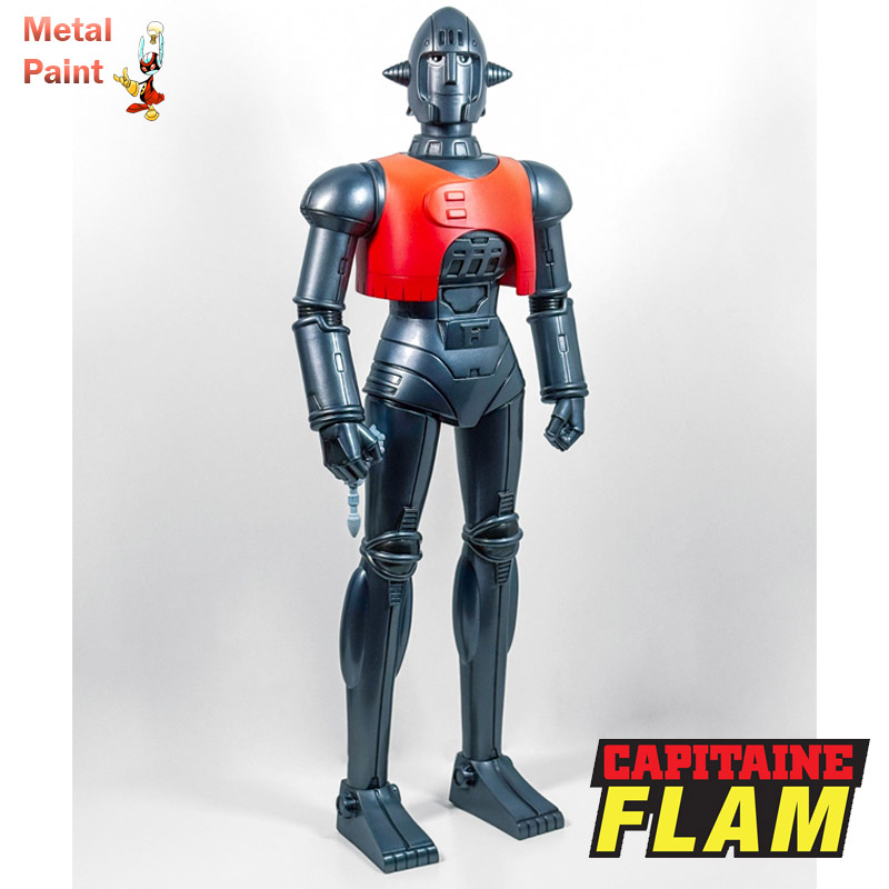 Capitaine Flam Figurine Crag Metallic Paint Exclu 25cm Boite FR