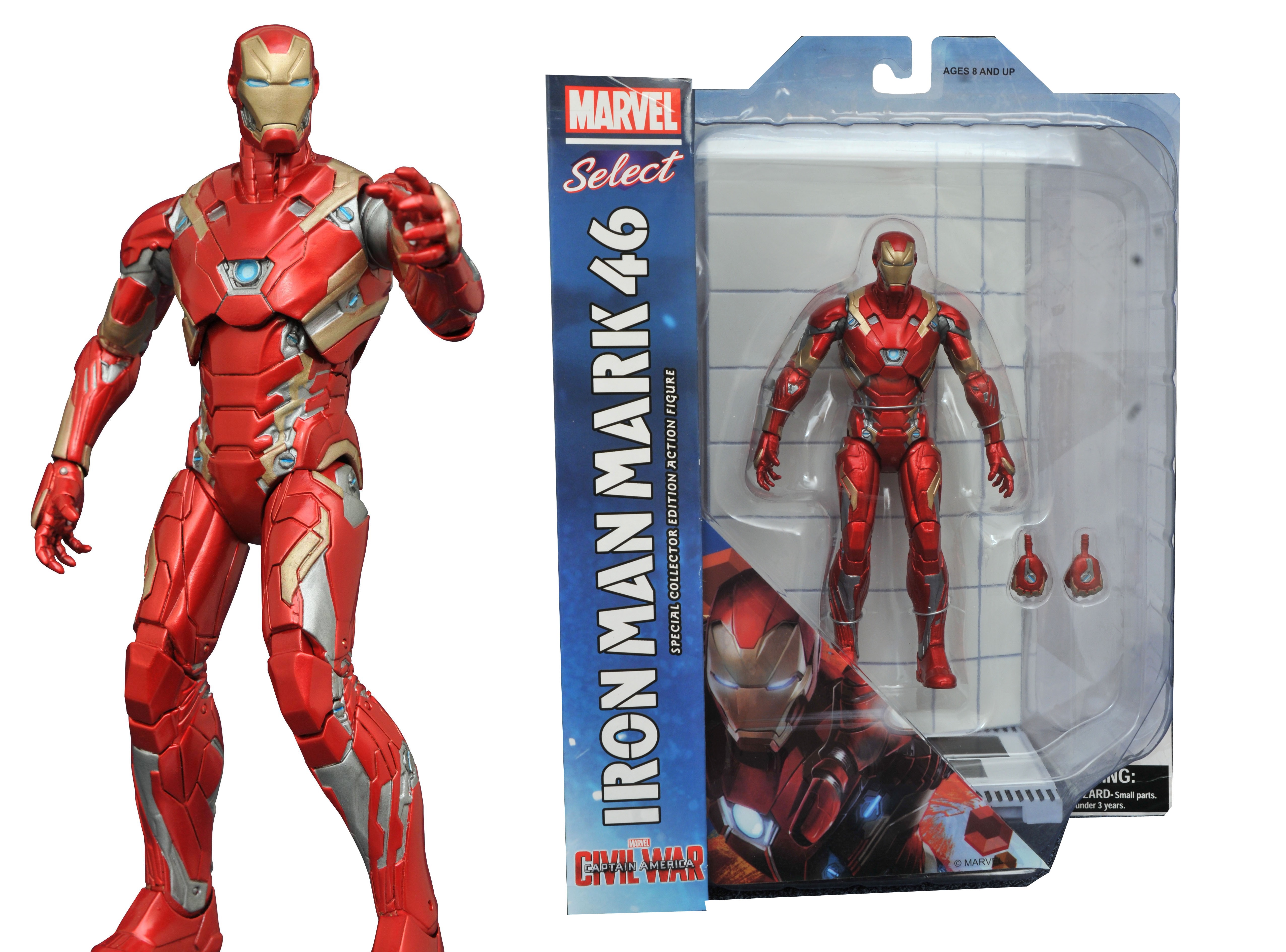 Marvel Select Civil War Iron Man MK46 Figure 18 cm 