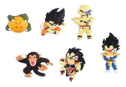 DBZ KAI VOL 1 SET DE 6 ACTION POSE VENTOUSE