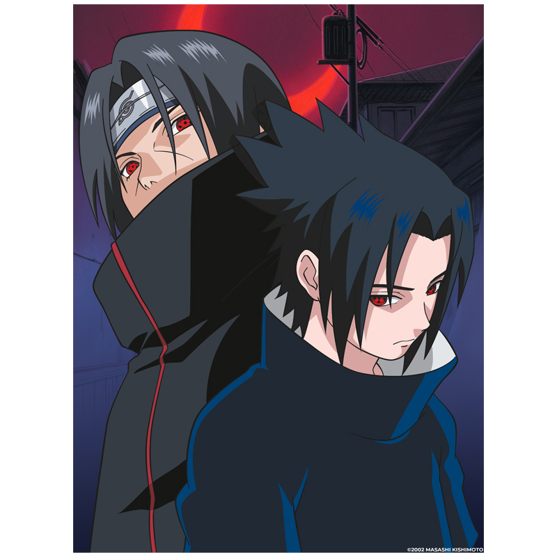 Naruto Metal Plate Poster Metal Classix 30X40cm Famille Uchiha 