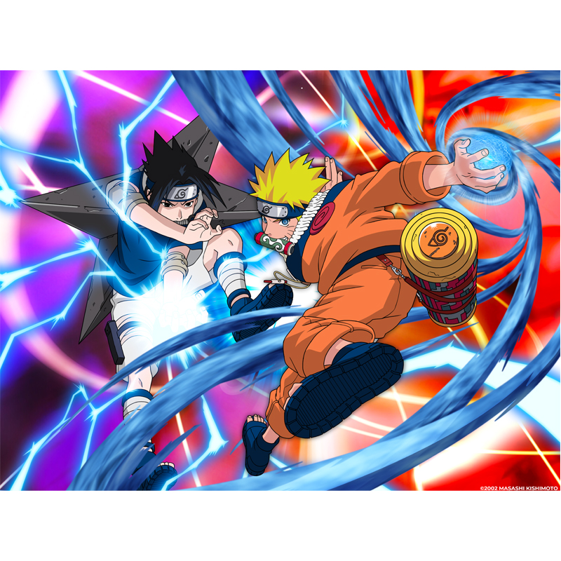 Naruto Metal Plate Poster Metal Classix 30X40cm Naruto Versus Sasuke