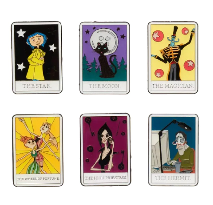 Coraline Pins Mystery Blind Box Tarot Card Character Asst 12Pcs