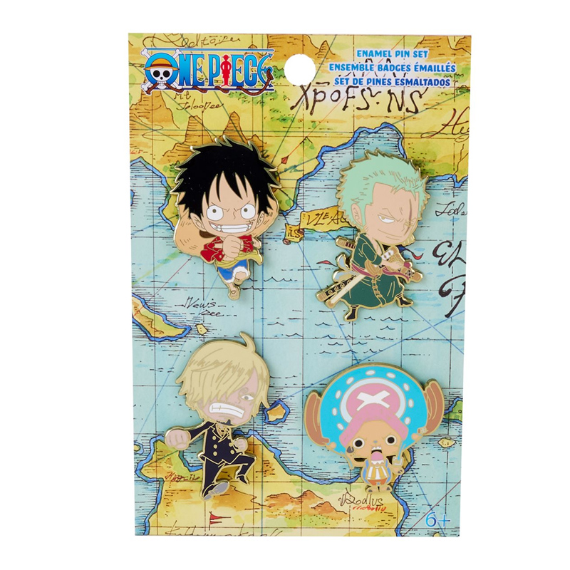 One Piece Loungefly Pins Set De 4 Pcs One Piece