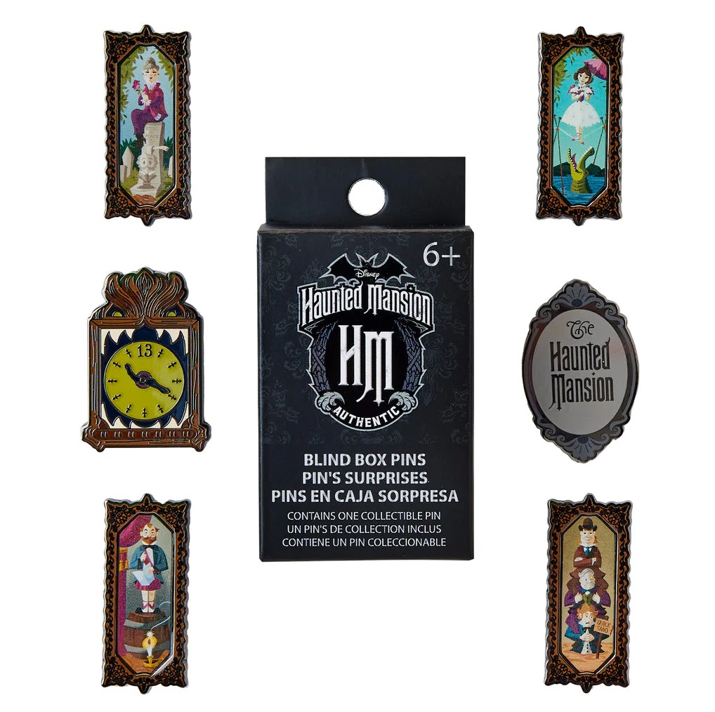 Disney Loungefly Mystery Box Pins Haunted Mansion Paiting Asst 12pcs