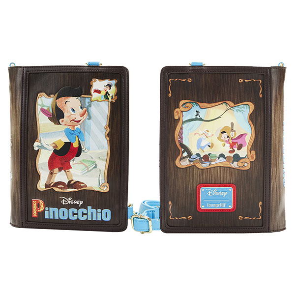 Disney Loungefly Sac A Main Classic Books Pinocchio Convertible 