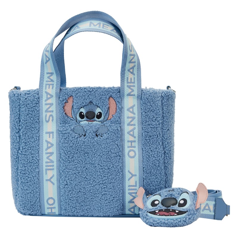 ID9 - Disney Loungefly Tote Bag Stitch Plush With Coin