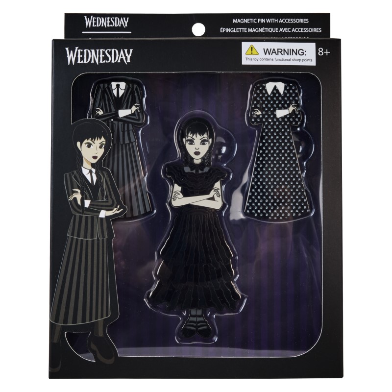 Wednesday Loungefly Paper Doll Pin Wednesday Addams 