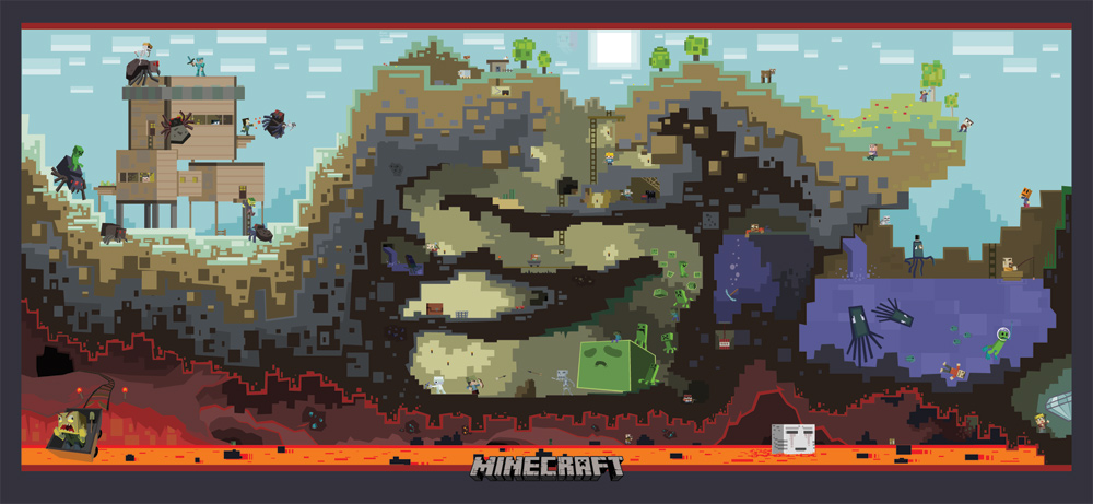 Minecraft Poster 36cm x 80cm