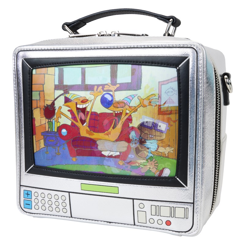 Nickelodeon Loungefly Sac A Main Retro Tv Triple Lenticular