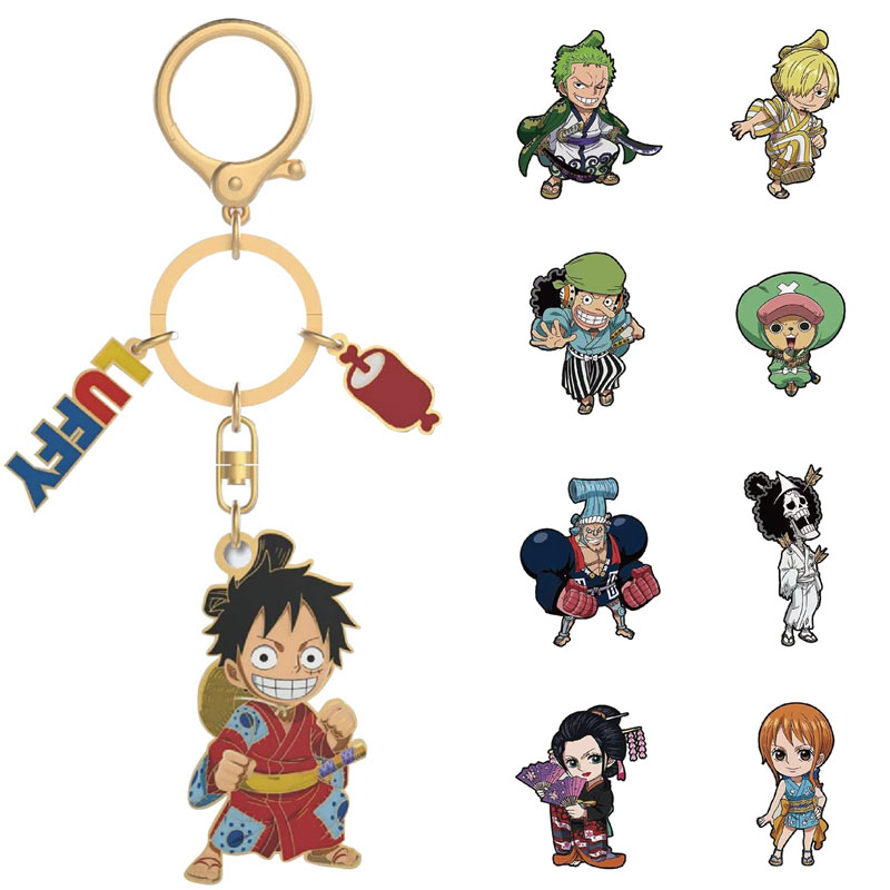 One Piece Mystery Box Keychain Metal Asst 10pcs