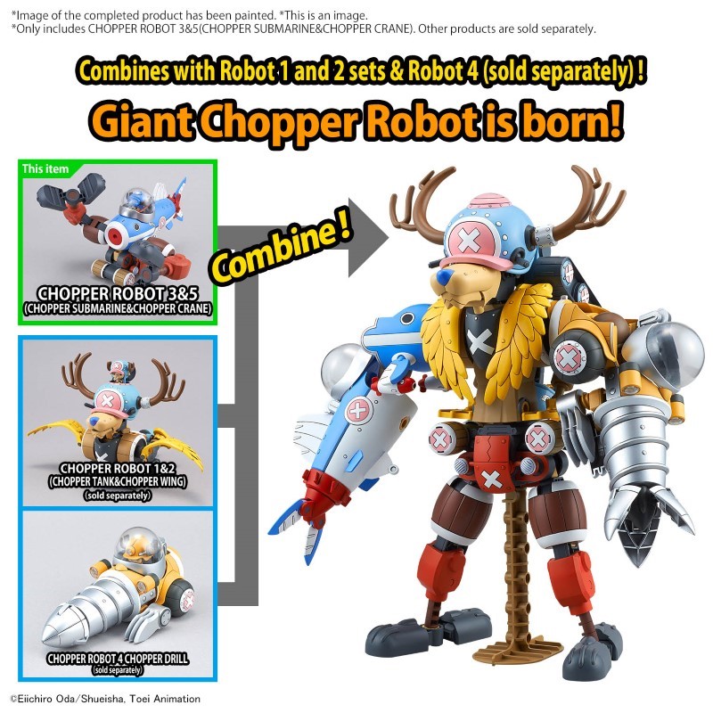 ID9 - One Piece Chopper Robot 3&5 Chopper Submarine & Chopper Crane