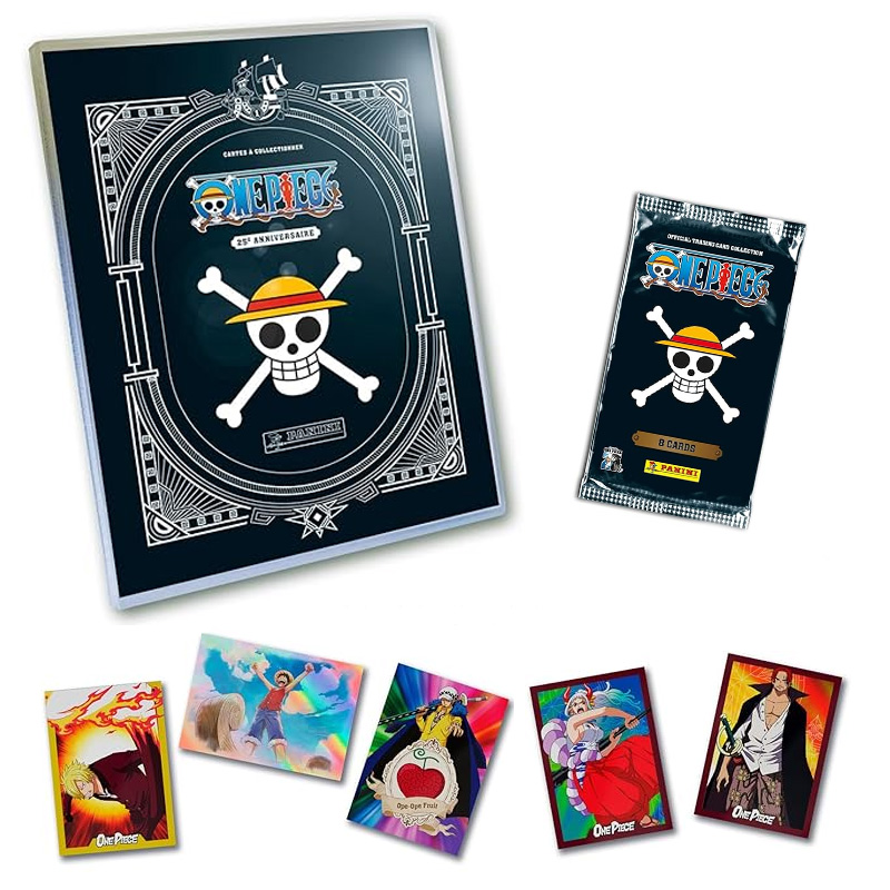 One Piece TC 25eme Anniv Panini Starter Pack Classeur 2 Poch + 1 Carte Exclu