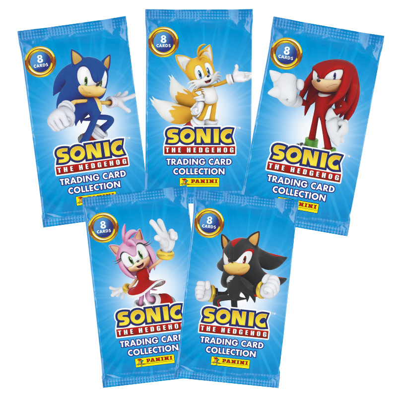 Sonic The Hedgehog TC Panini Blister 5 Pochettes + 2 Cartes Exclu