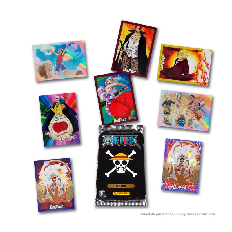 One Piece TC 25eme Anniv Panini Blister 5 Pochettes +2 Carte El