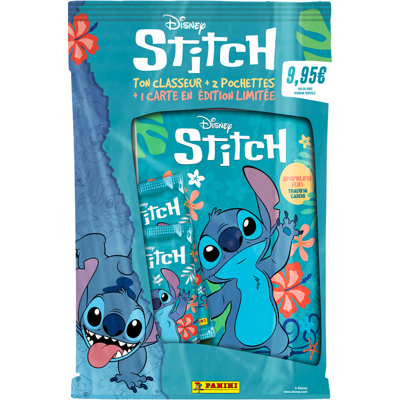 Disney Panini TC Stitch Starter Pack Carte Ed. Limitée