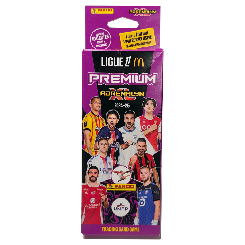 Foot Panini Adrenalyn Ligue 1 Mcdo 24-25 Blister 1 Poch Premium 10 Cartes 