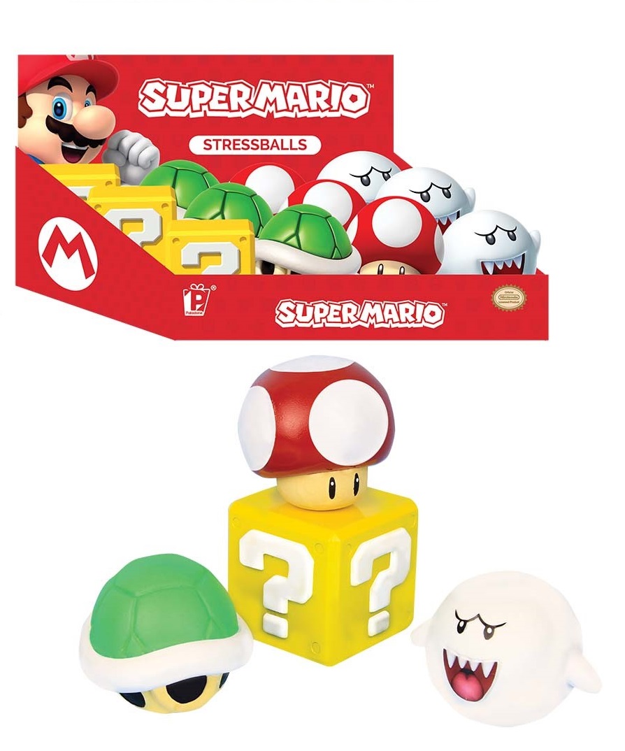 Super Mario Stress Balls Display 12pcs