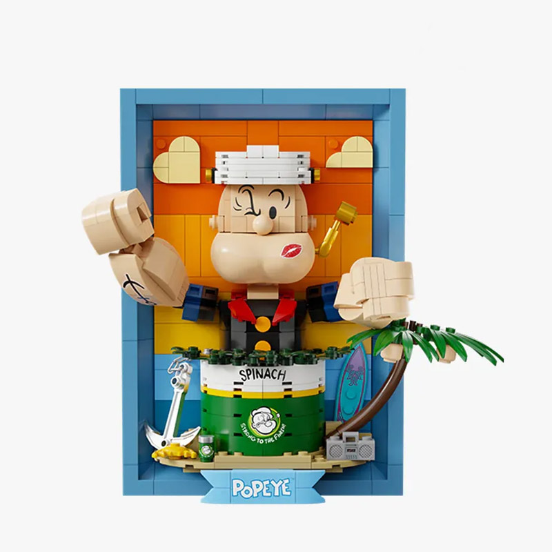 Popeye Pantasy Popeye 3D Portrait 21cm Set A Construire