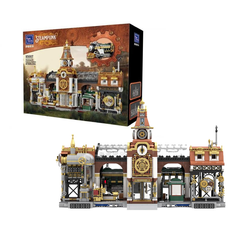 Joyside Series Pantasy Steampunk Railway Station 37cm Set A Construire