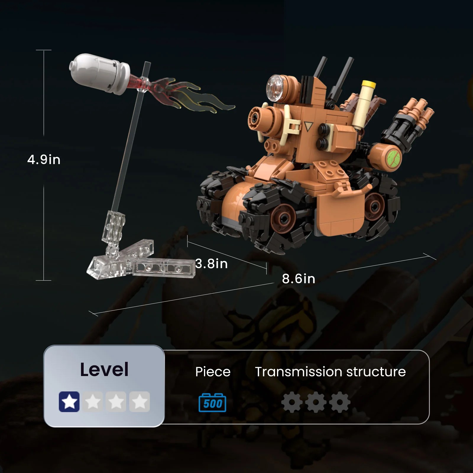 Metal Slug Pantasy Tank Sv-001Type-R 20cm