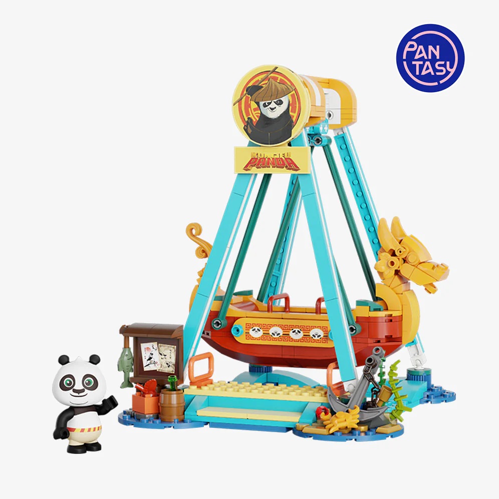 Kung Fu Panda Adventure Park Pantasy Pirate Ship Ride 21cm