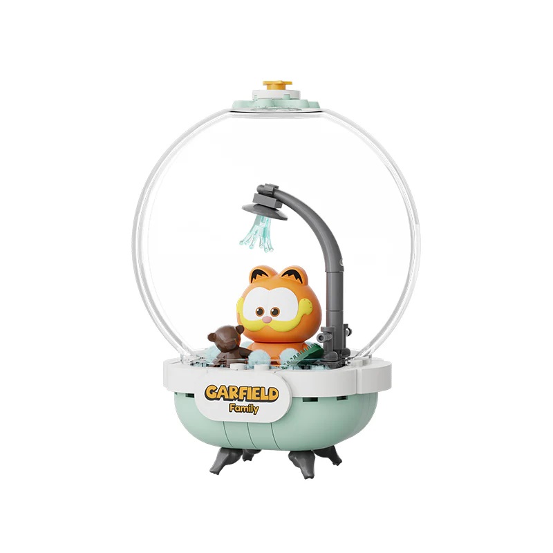 Garfield Crystal Ball Series Pantasy Garfield Cozy Bath 13cm