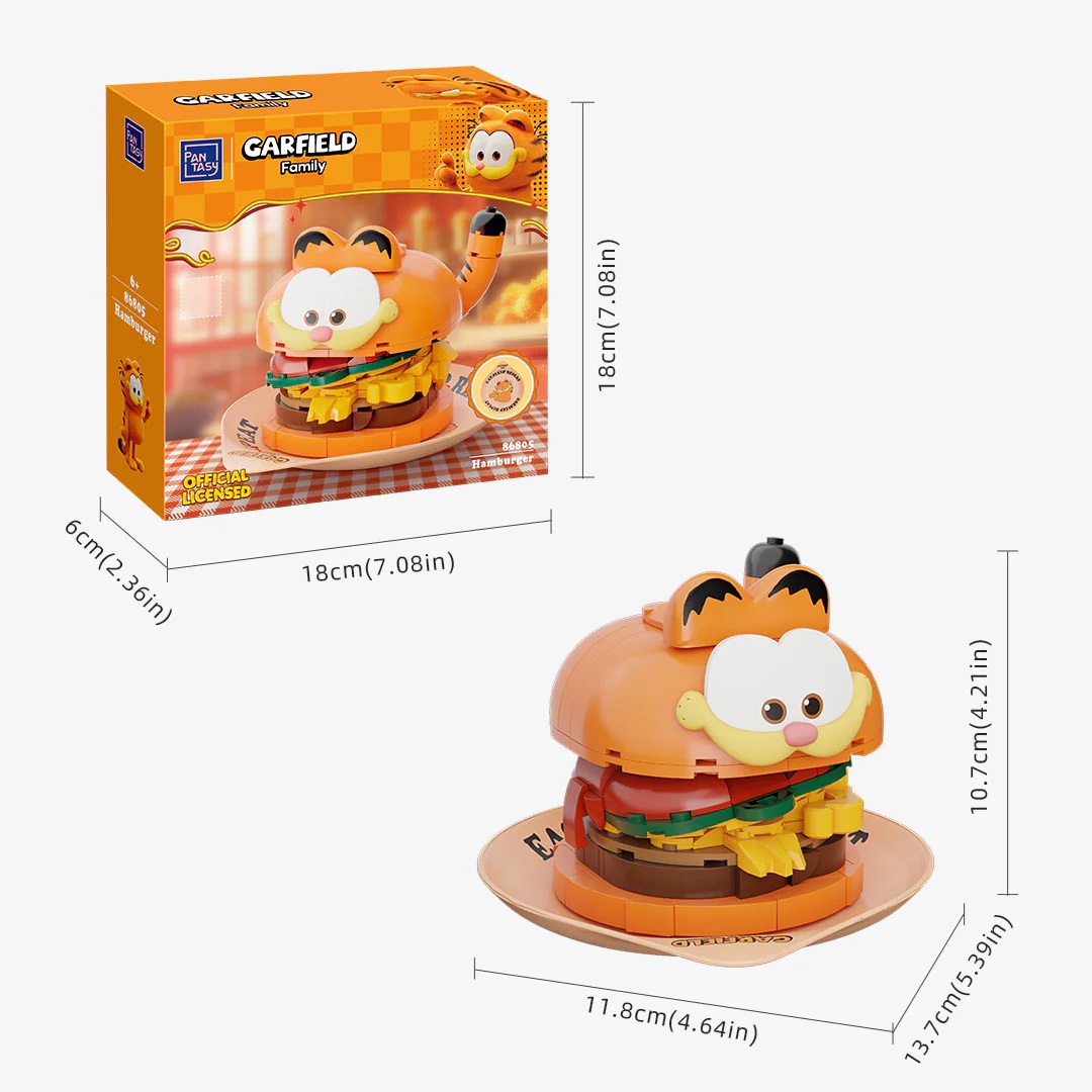 Garfield Foodie Series Pantasy Garfield Hamburger 11cm