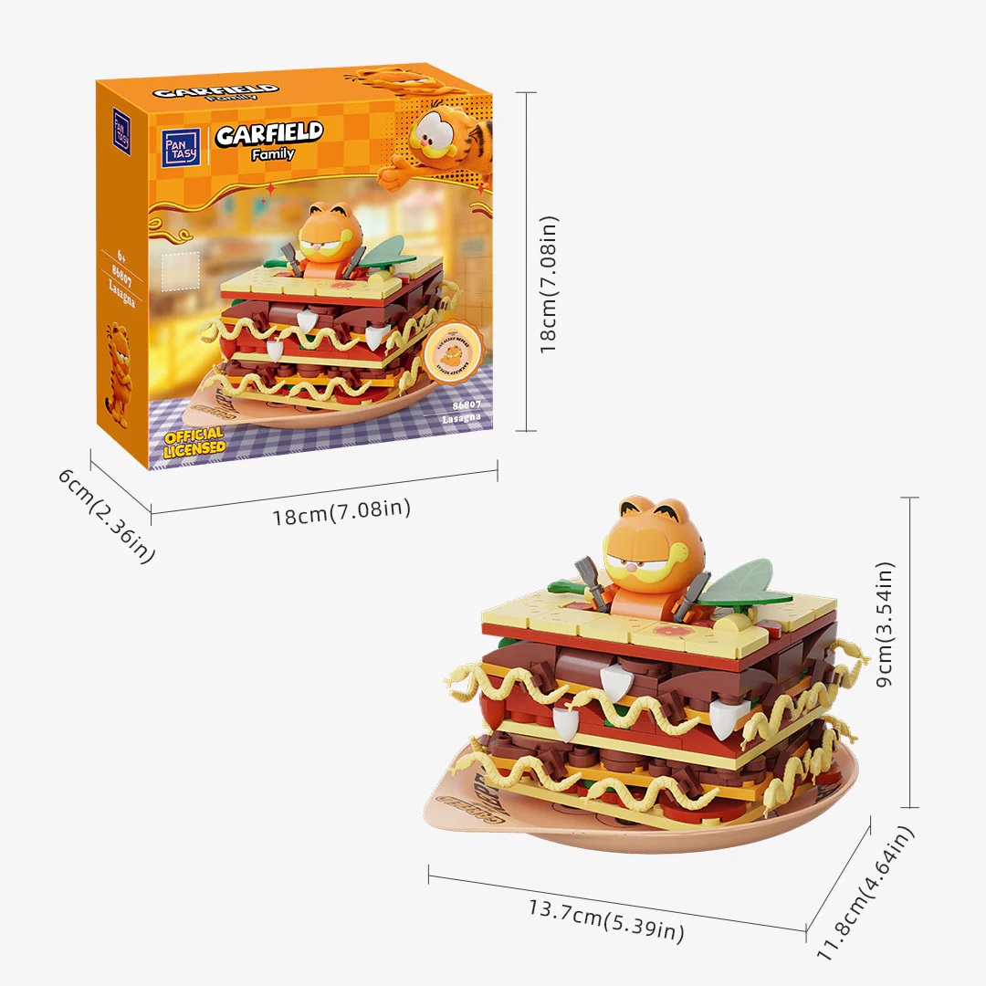 Garfield Foodie Series Pantasy Garfield Lasagna 8cm