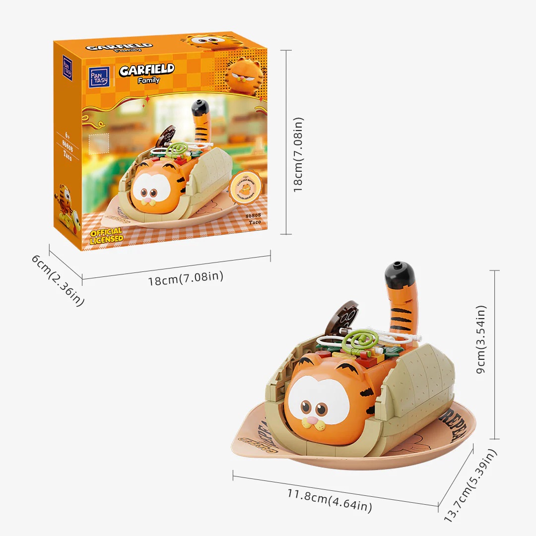 Garfield Foodie Series Pantasy Garfield Taco 8cm