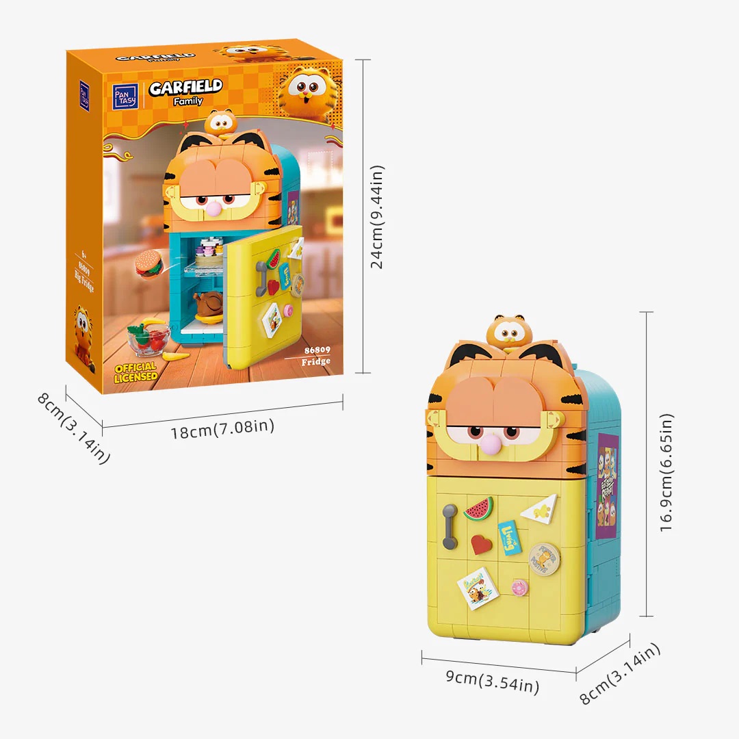 Garfield Fantastic Machines Series Pantasy Garfield Big Fridge 17cm