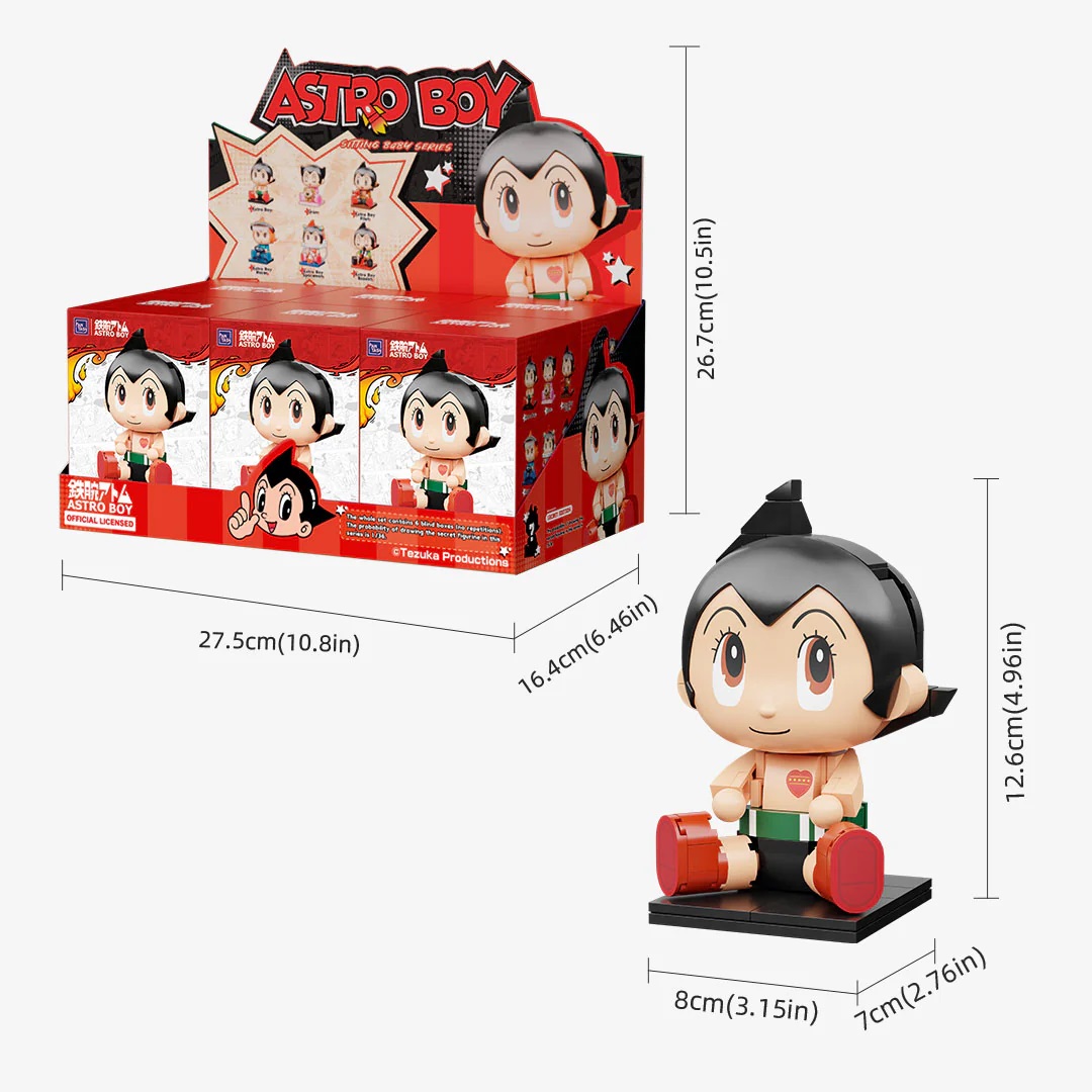 Astro Boy Pantasy Astro Boy Sitting Baby Series Blind Box 13cm asst 6pcs