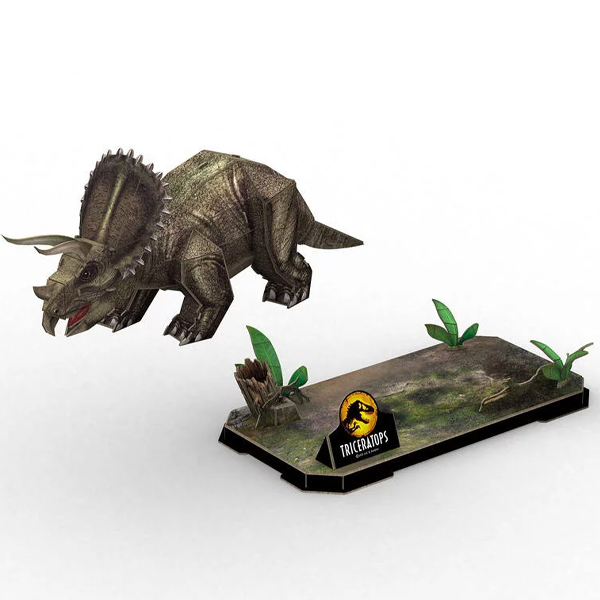 Jurassic World Dominion Puzzle 3D Triceratops 