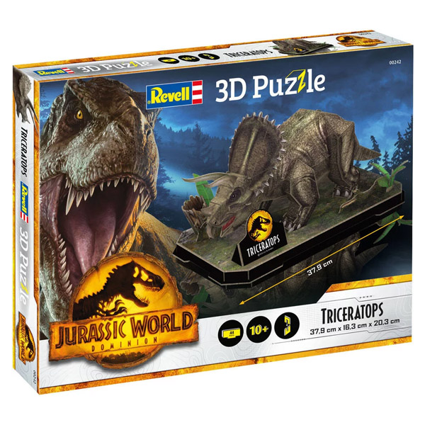 Jurassic World Dominion Puzzle 3D Triceratops 