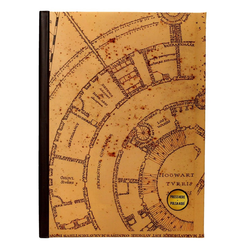 Harry Potter Notebook Lumineux Marauder Map