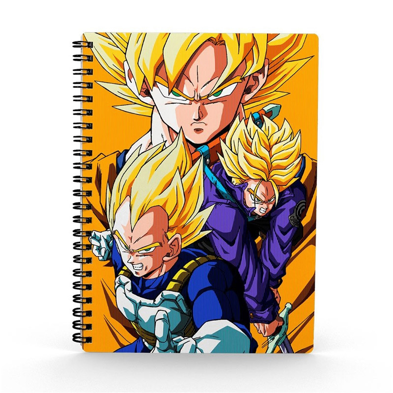 DBZ Dragon Ball Cahier Spirale 3D 30X21Cm Saiyans