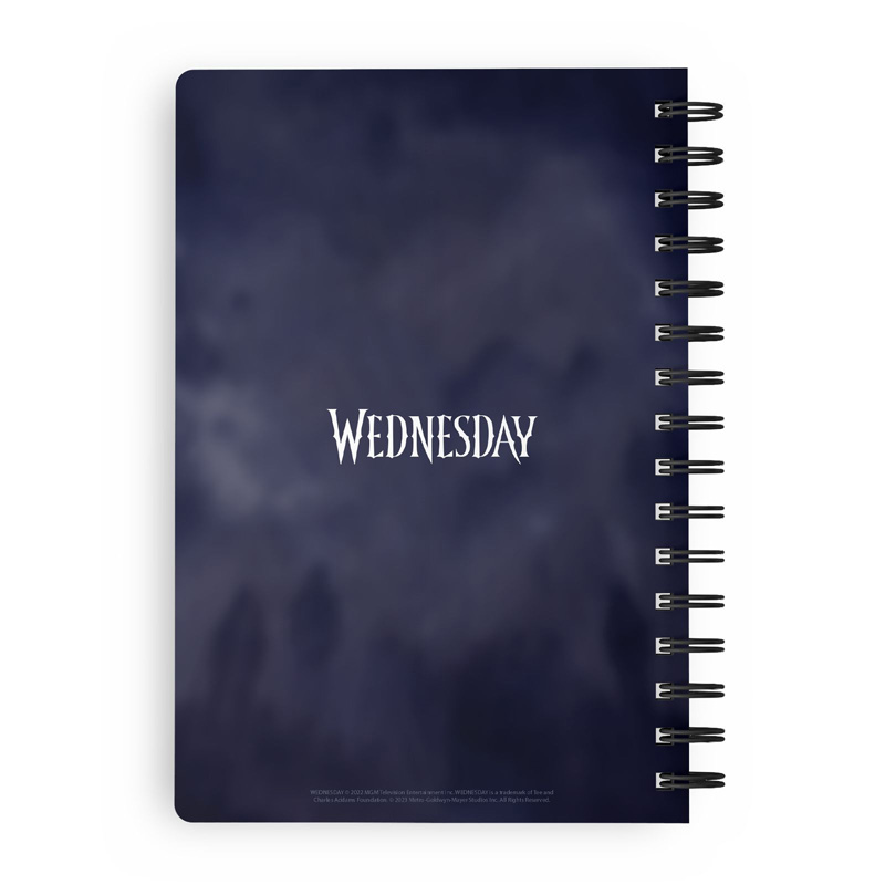 Wednesday Cahier Spirale 3D 30X21Cm Rain