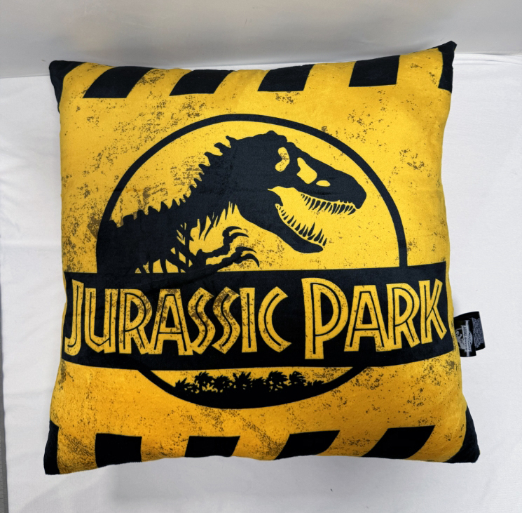 Jurassic Park Coussin 45X45Cm Caution Logo