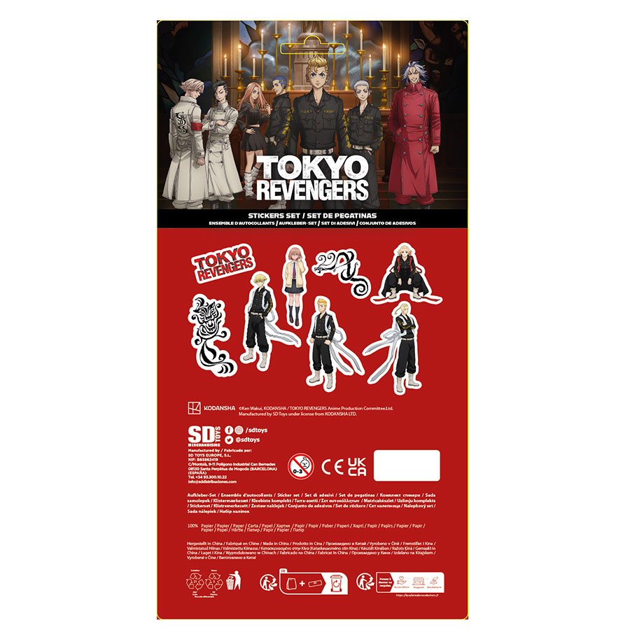 Tokyo Revengers Set Stickers 