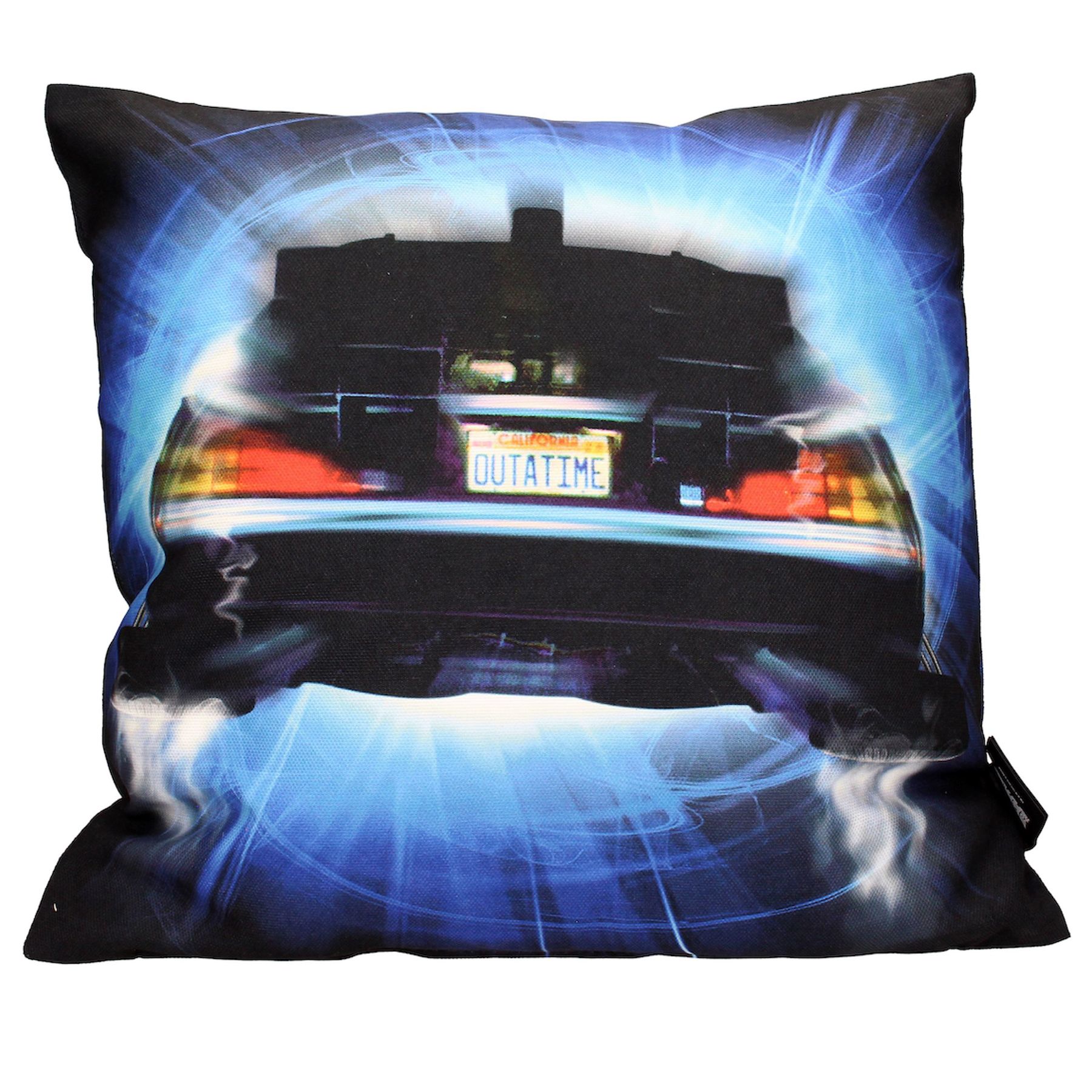 Retour Vers Le Futur Coussin 45X45cm Delorean Roads