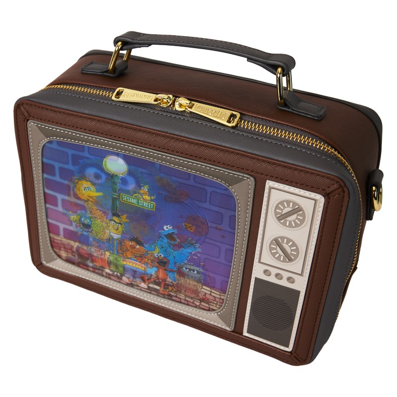 Sesame Street Loungefly Sac A Main Lenticular Retro Tv 