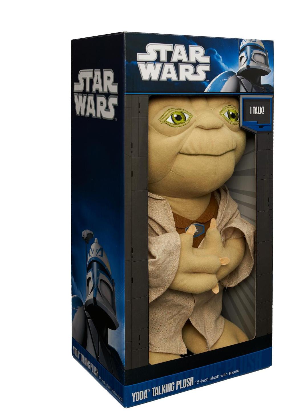 SW Yoda Deluxe talking plush 37cm