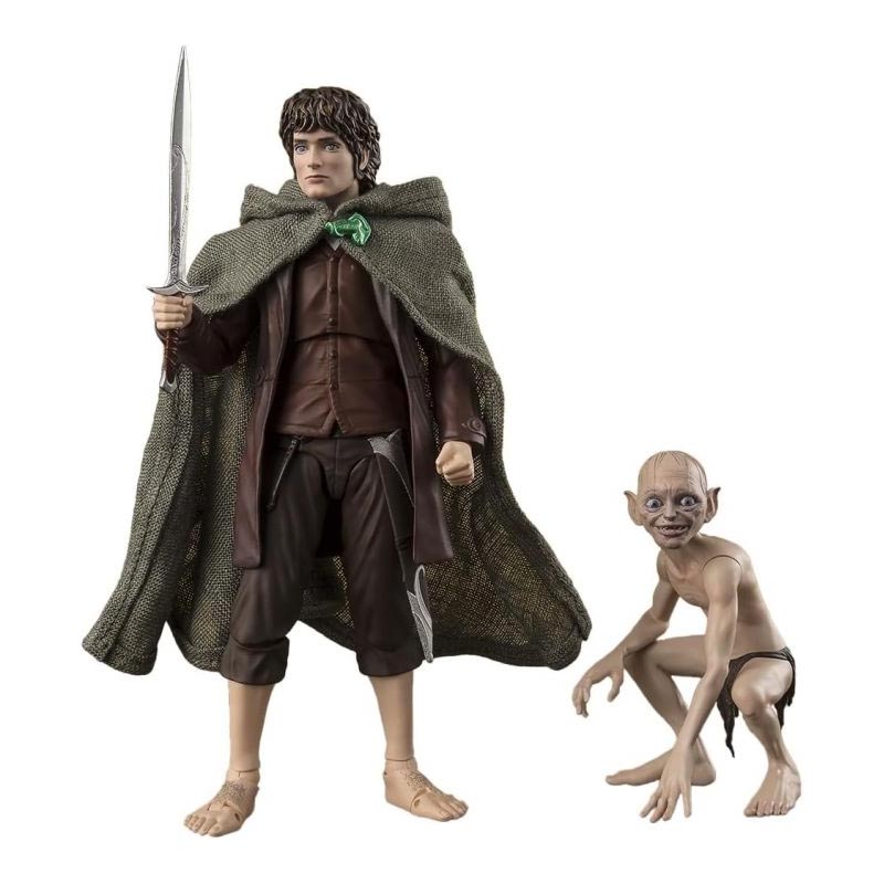 LOTR Seigneur des Anneaux SH Figuarts Frodo Baggins & Gollum 12-5cm 