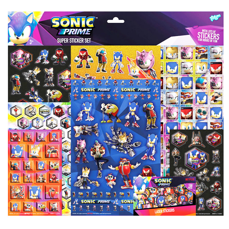 Sonic Prime Stickers Super Set