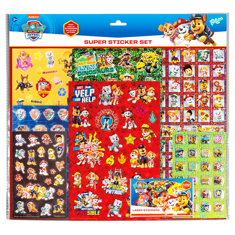 Paw Patrol Pat Patrouille Stickers Super Set