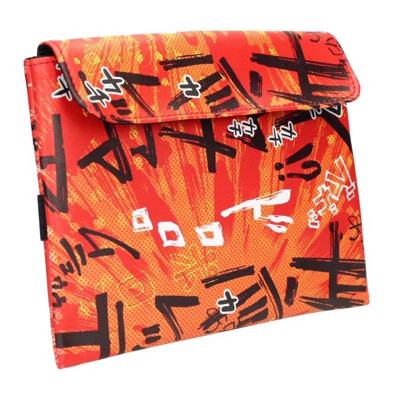 Etui De Protection Manga - Liseuse Kanjis Orange 24X22X3cm