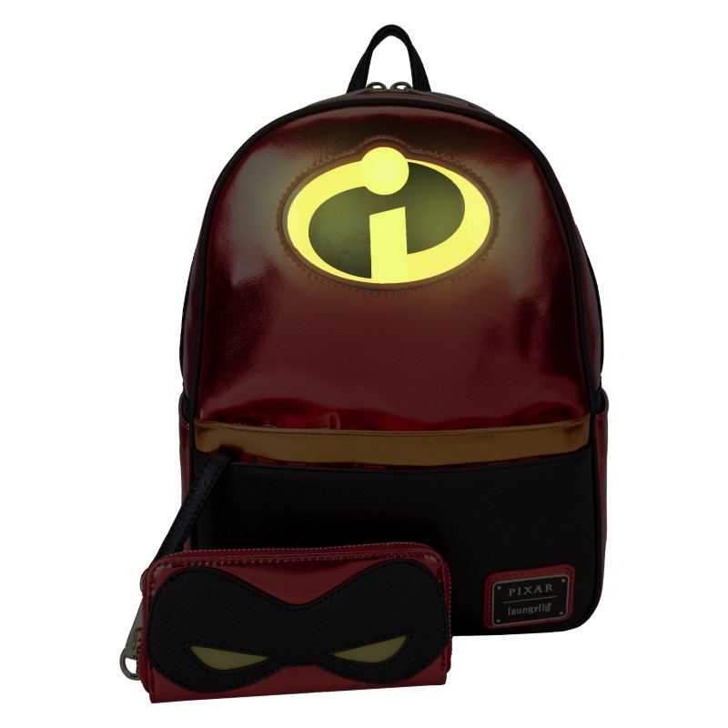 Pixar Loungefly Mini Sac A Dos Incredibles 20Th Anniversary Light Up Cosplay