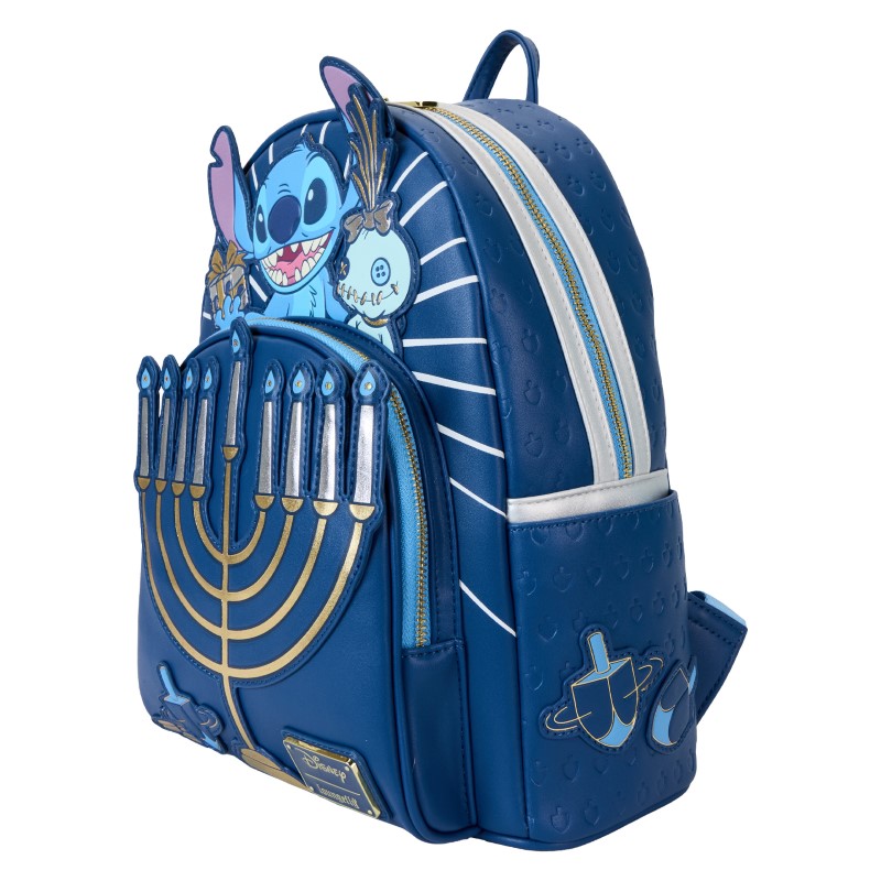 Disney Loungefly Mini Sac A Dos L&S Light Up Menorah Stitch 