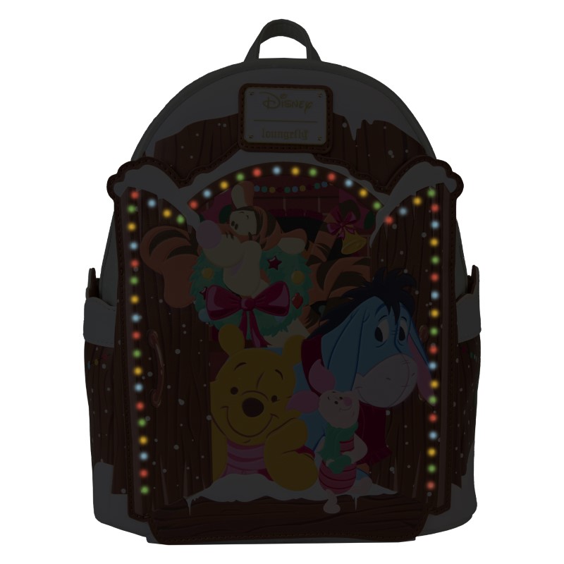 Disney Loungefly Mini Sac A Dos Winnie Holiday Scene Pooh And Friends