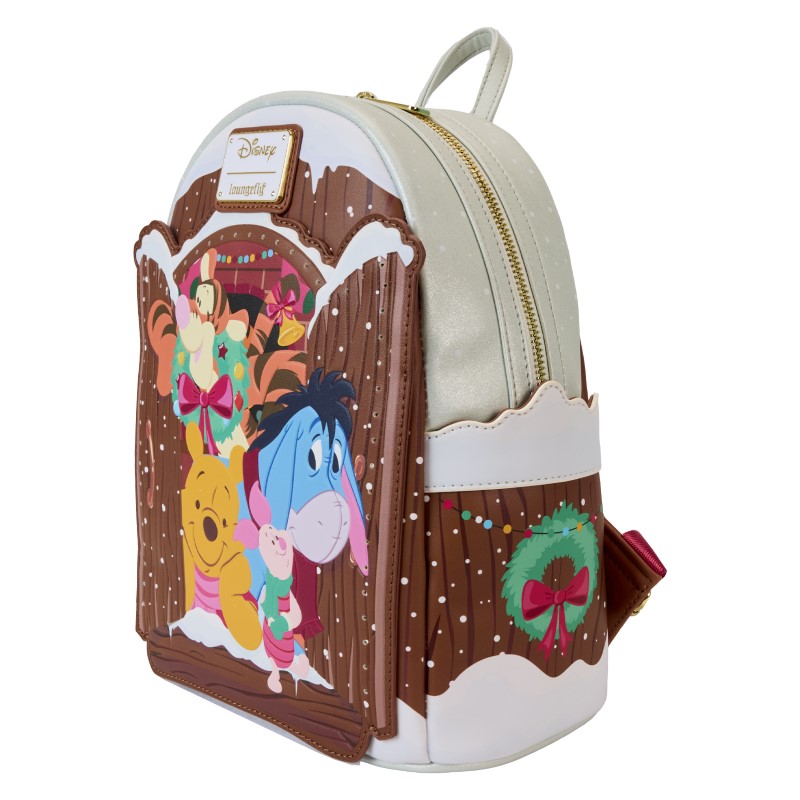 Disney Loungefly Mini Sac A Dos Winnie Holiday Scene Pooh And Friends